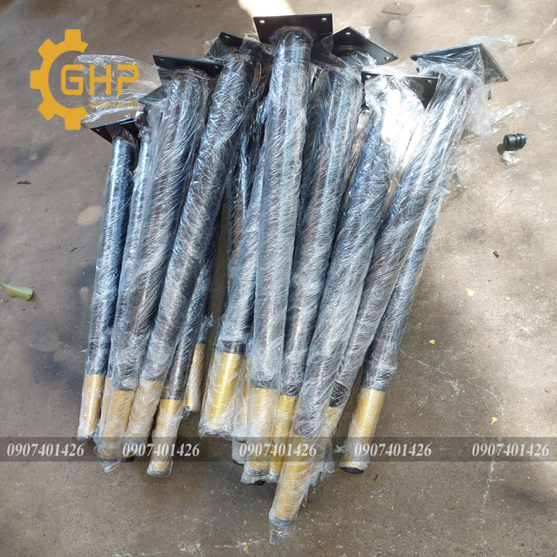Chân bàn ghế sơn bọc đồng 40cm
