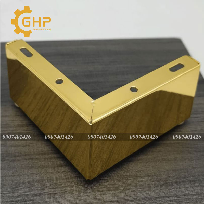 Chân sofa góc vuông chữ L-gold