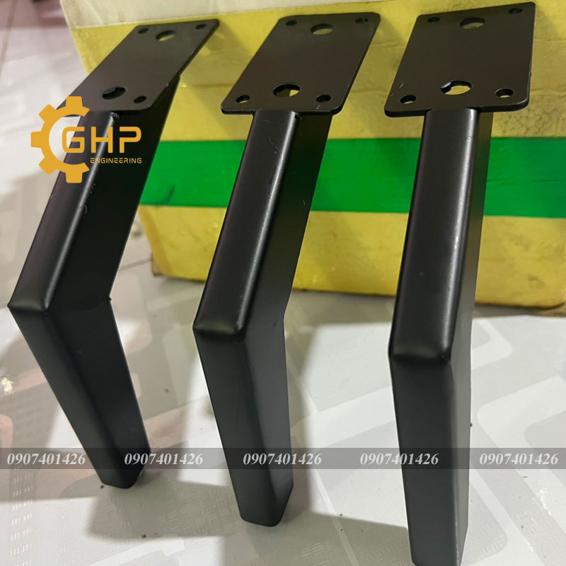 Chân Kiềng bàn ghế sofa 15cm-đen