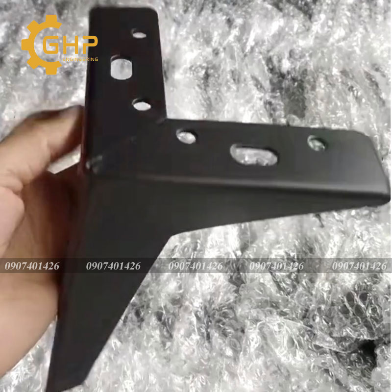 Chân ghế sofa-chân kệ tủ-màu đen 13cm